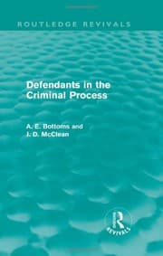 Tapa de Defendants in the Criminal Process (Routledge Revivals)