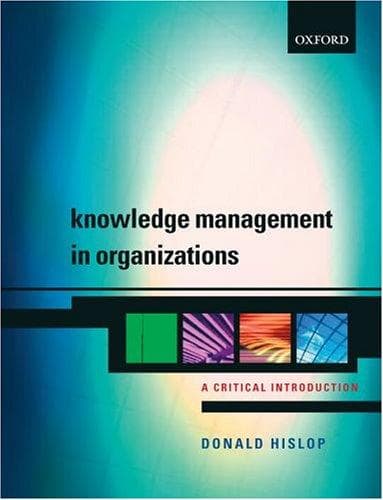 Tapa de Knowledge management in organizations