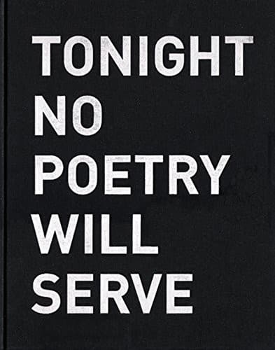Tapa de Tonight no poetry will serve