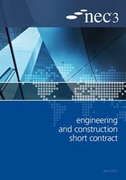 Tapa de NEC3 Engineering and Construction Short Contract