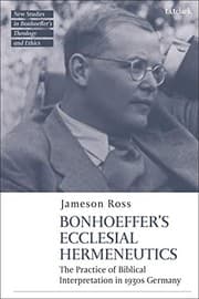 Tapa de Bonhoeffer As Biblical Interpreter