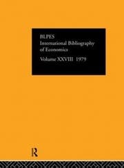 Tapa de International Bibliography of the Social Sciences: Economics 1979 Volume 28 (International Bibliography of the Social Sciences: Economics)
