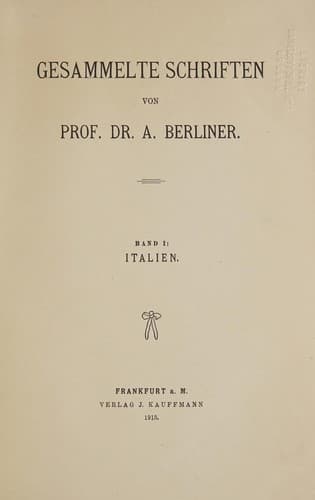Tapa de Gesammelte Schriften