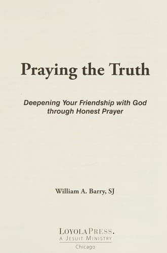 Tapa de Praying the truth