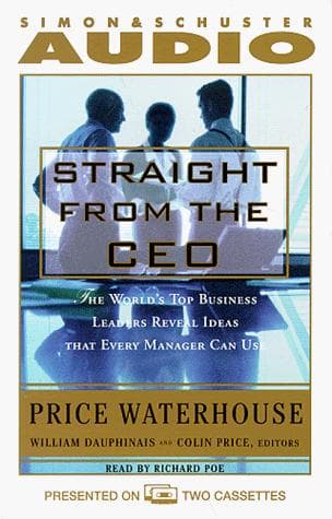 Tapa de STRAIGHT FROM THE CEO : WORLD'S TOP BUS LEADERS REV