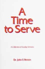 Tapa de A Time to Serve, a Collection of Sunday Sermons