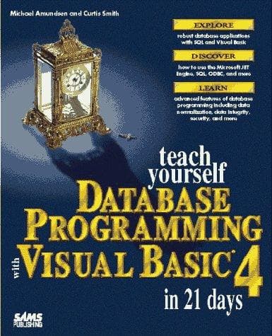 Tapa de Teach yourself database programming with Visual Basic 4 in 21 days