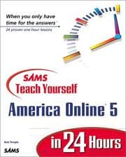 Tapa de Sams Teach Yourself America Online 5 in 24 Hours