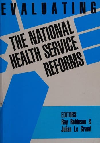 Tapa de Evaluating the NHS reforms