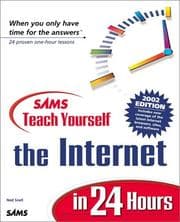Tapa de Sams Teach Yourself the Internet in 24 Hours