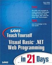 Tapa de Sams teach yourself Visual Basic .NET Web programming in 21 days