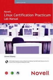 Tapa de Novell Linux certification practicum lab manual