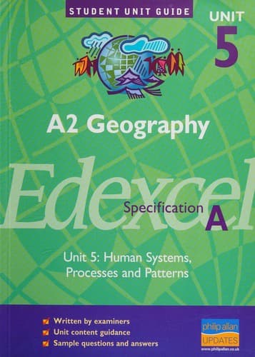 Tapa de A2 Geography Edexcel  Unit 5