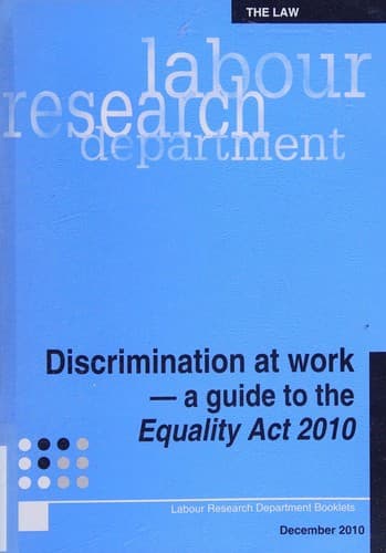 Tapa de Discrimination at Work