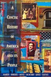 Tapa de A concise history of America and its people