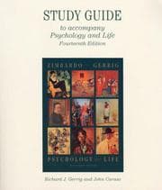 Tapa de Study guide to accompany Zimbardo/Gerrig Psychology and life, fourteenth edition