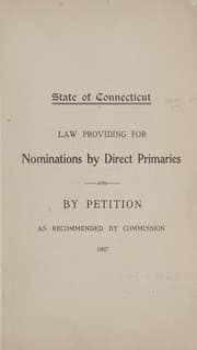 Tapa de Law providing for nomination by direct primaries and by petition as recommended by commission