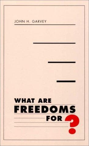 Tapa de What Are Freedoms For?