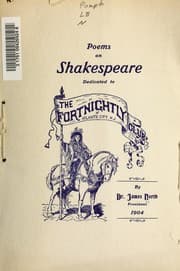 Tapa de Poems on Shakespeare