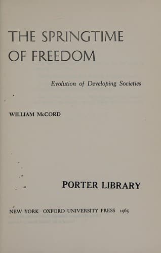 Tapa de The springtime of freedom