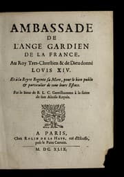 Tapa de Ambassade de l'ange gardien de la France