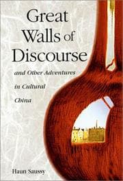 Tapa de Great Walls of Discourse and Other Adventures in Cultural China (Harvard East Asian Monographs)
