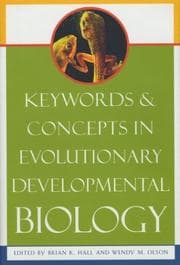 Tapa de Keywords and concepts in evolutionary developmental biology