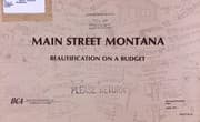 Tapa de Main street Montana