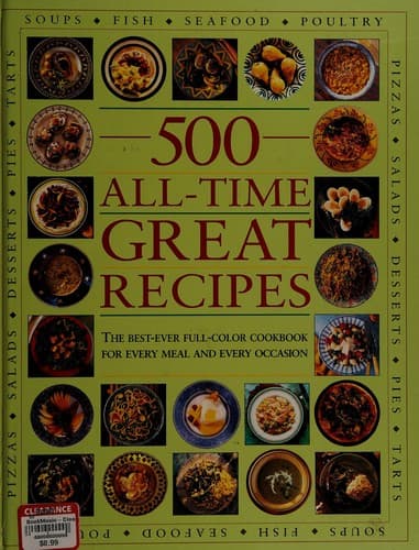 Tapa de 500 all-time great recipes