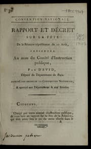 Tapa de Rapport et de cret sur la fe te de la re union re publicaine du 10 aou t