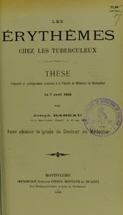 Tapa de Les ©♭ryth©·mes chez les tuberculeux