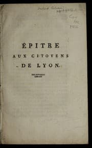 Tapa de E pi tre aux citoyens de Lyon