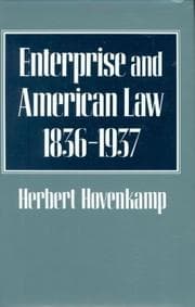 Tapa de Enterprise and American law, 1836-1937