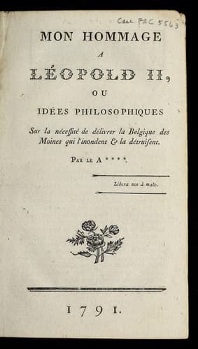 Tapa de Mon hommage a Le opold II