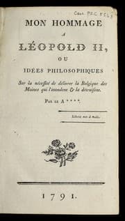 Tapa de Mon hommage a Le opold II