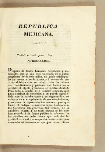 Tapa de República mejicana
