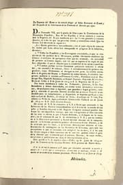Tapa de La regencia del reyno se ha servido dirigir al señor secretario de estado y del despacho de la gobernacion de la peninsula el decreto que sigue