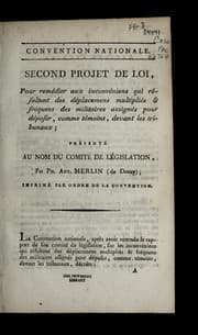 Tapa de Second projet de loi, pour reme dier aux inconve niens qui re sultent des de placemens multiplie s & fre quens des militaires assigne s pour de poser, comme te moins, devant les tribunaux