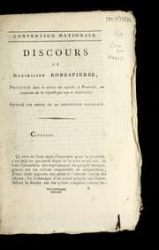 Tapa de Discours de Maximilien Robespierre, prononce  dans la se ance du septidi, 7 praire al, an deuxie  me de la Re publique une et indivisible