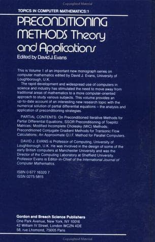 Tapa de Preconditioning Methods