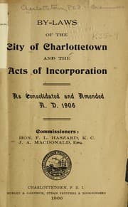 Tapa de By-laws ... and the acts of incorporation as consolidated and amended A.D. 1906. ...