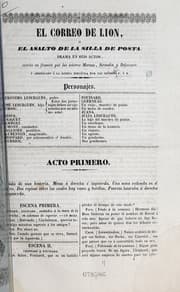 Tapa de El correo de Lión, o, El asalto de la silla de posta