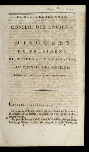 Tapa de ... Discours