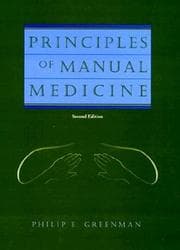 Tapa de Principles of manual medicine