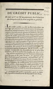 Tapa de Du cre dit public