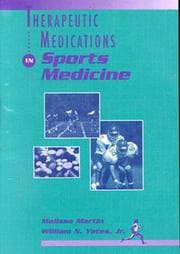 Tapa de Therapeutic medications in sports medicine