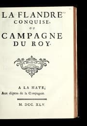 Tapa de La Flandre conquise, ou Campagne du roy