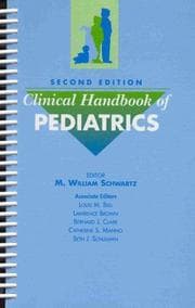 Tapa de Clinical handbook of pediatrics