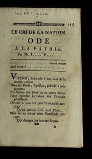 Tapa de Le cri de la nation