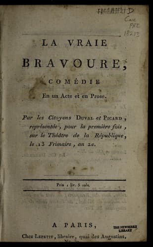 Tapa de La vraie bravoure